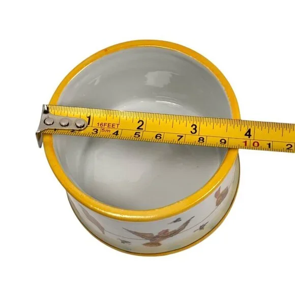 VTG Ceramic Hand Painted Lidded Jar Set Dish Asiatides Mark Chinese Birds 2PCs - Picture 8 of 15